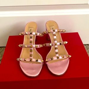 Valentino rhinestone slides